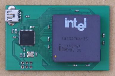 80387DX with AT90USB646.