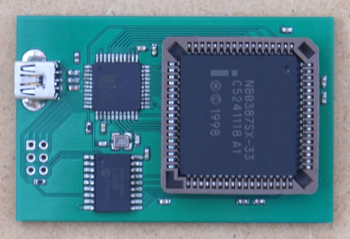 80387SX with ATmega16U4.